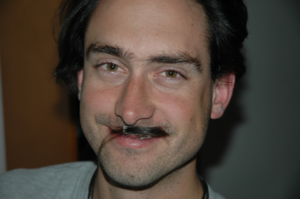 Ian with mustache